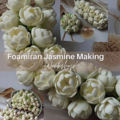 Foamiran Jasmine Making