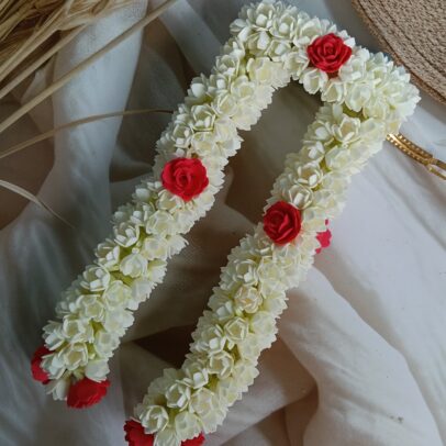 Flower String on Clip - Malli with Rose